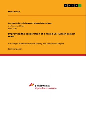 cover image of Improving the cooperation of a mixed US-Turkish project team